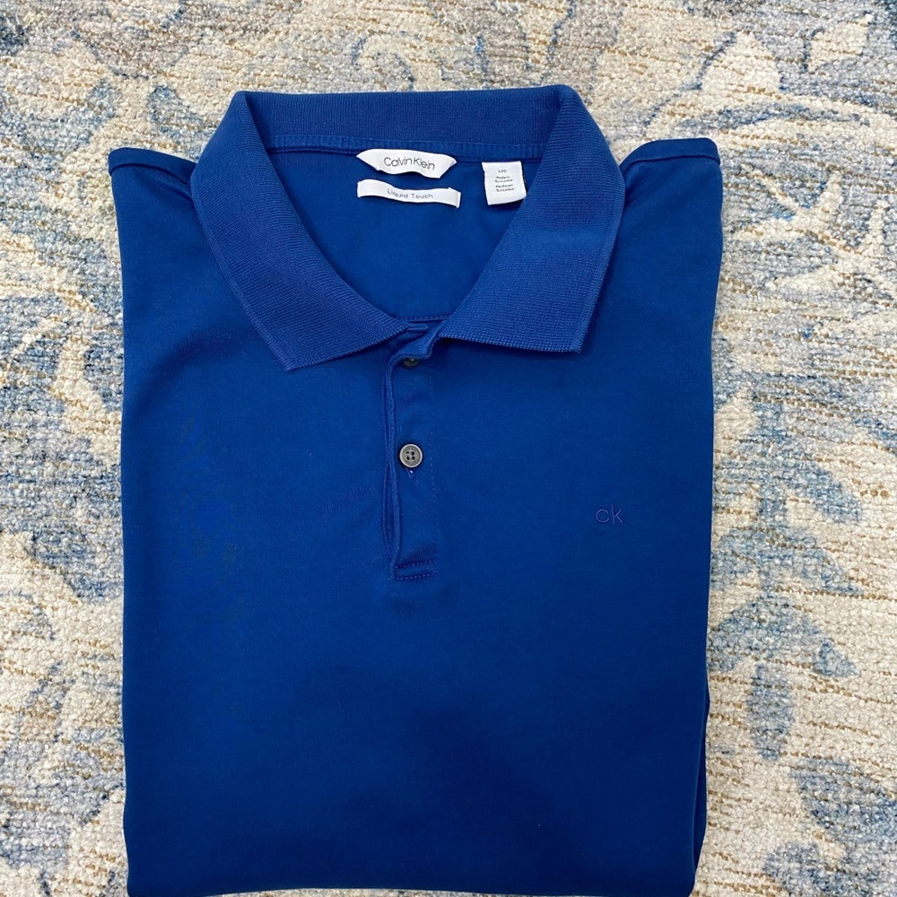 💙Calvin Klein Men's Liquid Touch Cotton Polo💙 - Picture 3 of 4
